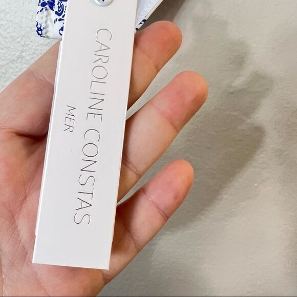 Carolina Constas Mykela Blue Floral Print Bikini Botton XS - Picture 4 of 6